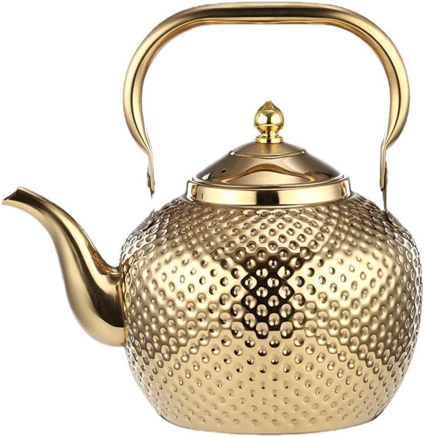 SANQIAHOME 1200m teapot with Infuser stainless steel Water Boilers Loose Leaf Tea Maker Water Kettle for Induction/Gas