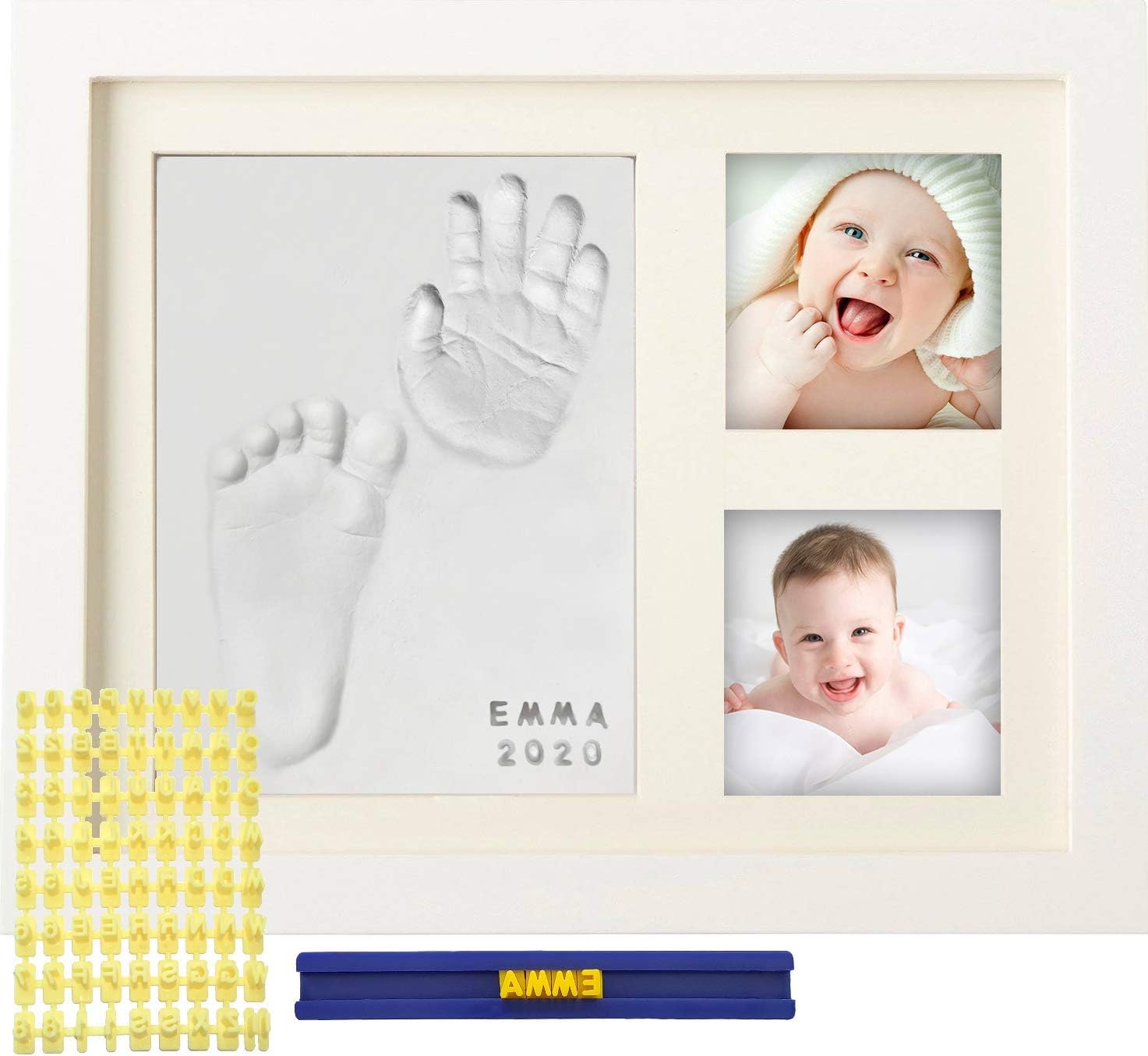 MyMiniJoy Baby Handprint Kit and Footprint Picture Frame Kit