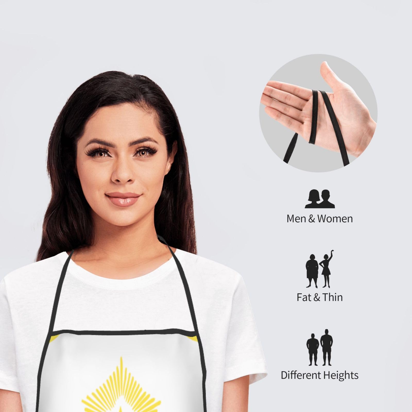 Tablier de cuisine unisexe avec drapeau et carte du Maine, doux et confortable pour homme et femme