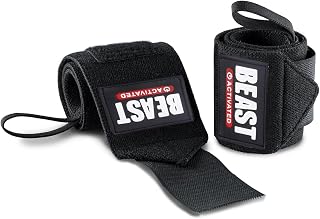EasyHealth Wrist Wraps for Gym | Wrist Support with Thumb Loop & Adjustable Strap | Heavy Duty Wrist Bands for Weightlifti... Price In India