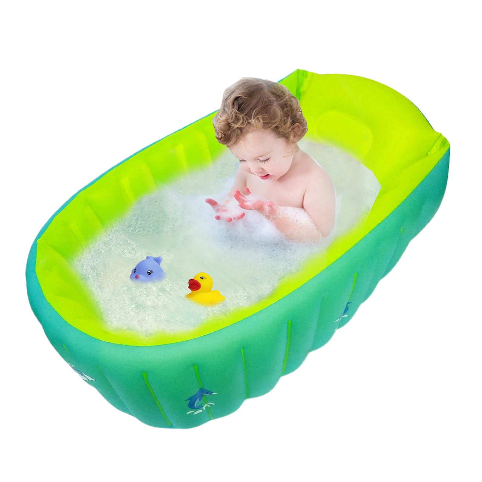 Aufblasbare Badewanne, Kleinkindbadewanne Aufblasbares Duschbecken mit