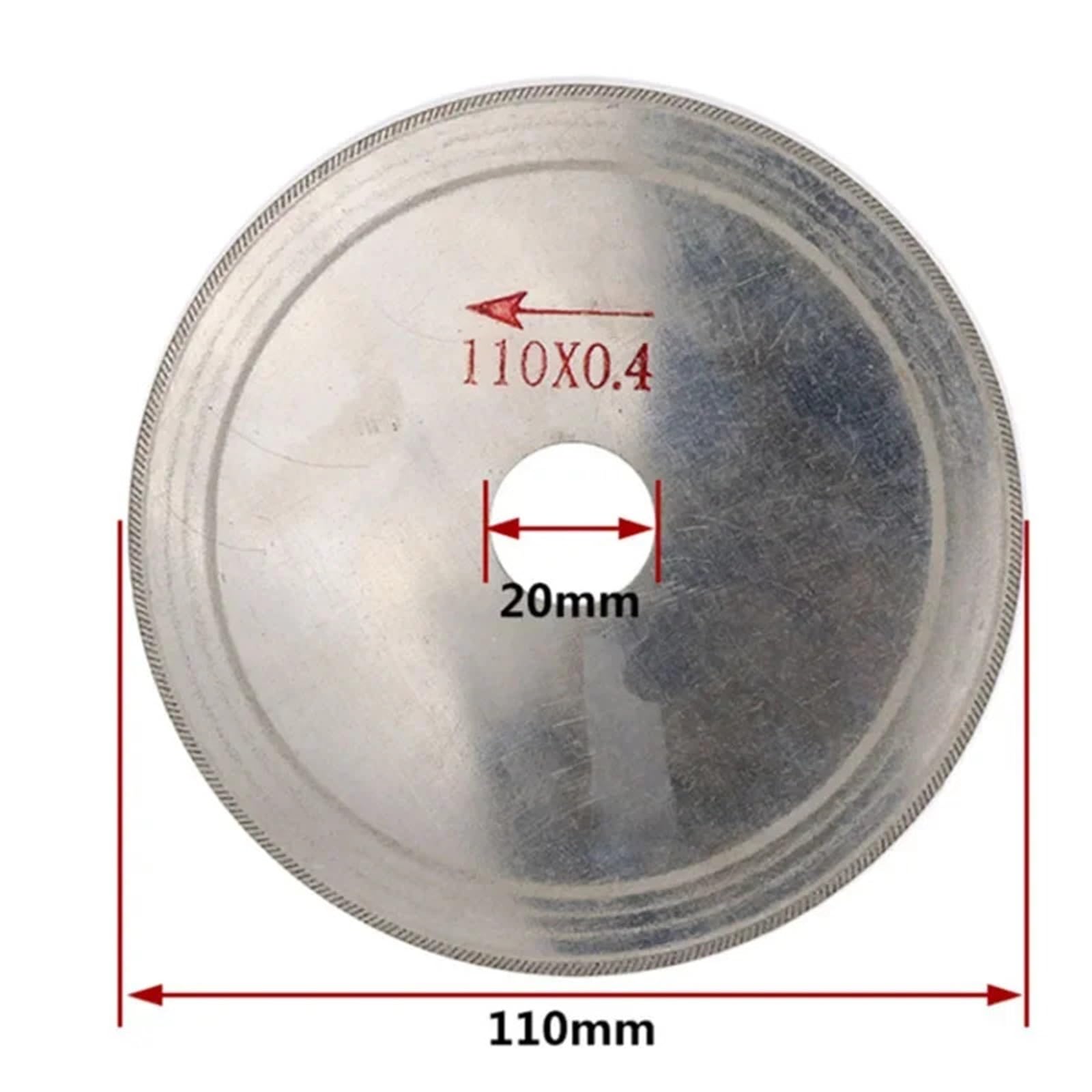 1 Stück 60 mm - 200 mm ultradünnes Diamantsägeblatt mit schrägen Zähnen, Schneidwerkzeug for Schneiden von Glas, Stein, Bernstein, Kristall, Edelstein(200x25x0.3mm)