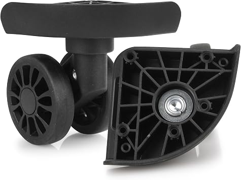 Suitcase Wheels Plastic for DIY Repair, 360 Swivel Wheel Replacement Luggage Travel Suitcase Casters, Black Spinner Luggage Wheel, Suitcase Wheels for Luggage Suitcase,V206
