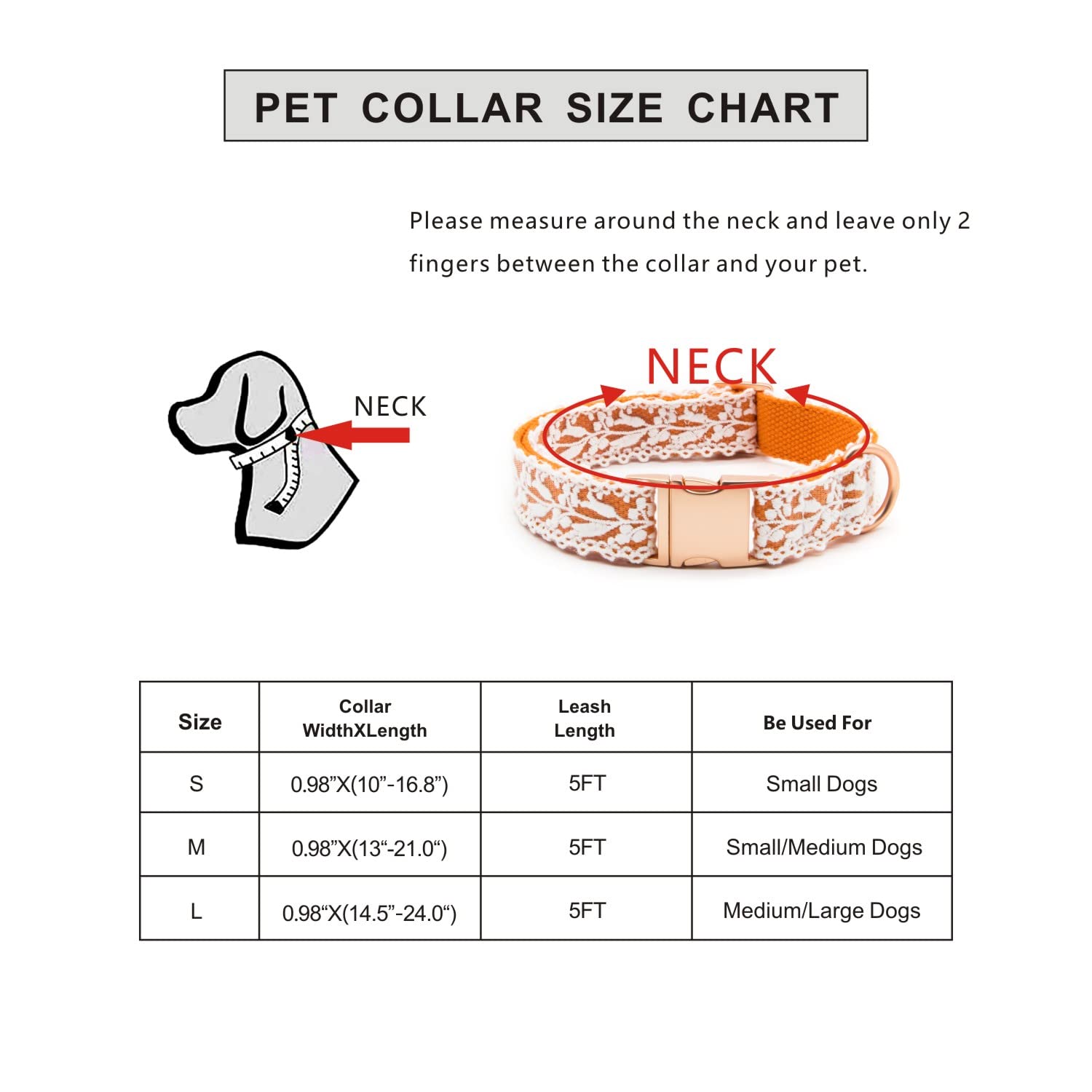 Juego de collar y correa para perro, encaje de algodón, hecho a mano, ajustable, cómodo, único, collares y correas para perros y gatos pequeños, medianos y grandes
