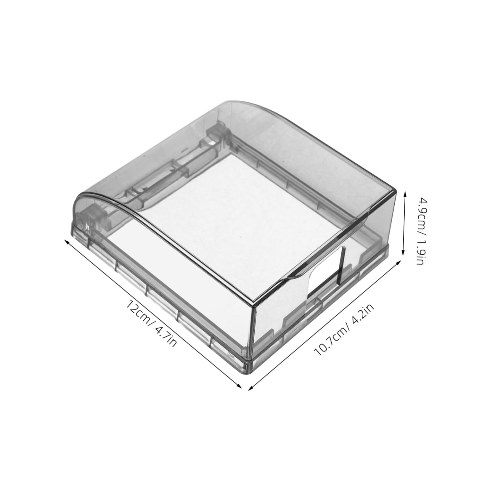 Mikikit 2Pcs Socket Cover for Type Switches Splash Protective Cover for Bathroom Living and Balcony Self Adhesive Durable Design for Safety