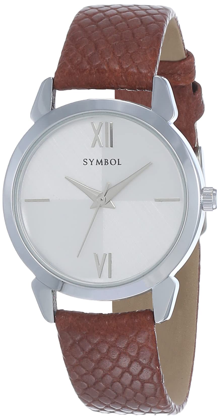 Amazon Brand - Symbol Women Synthetic Analog Silver Dial Watch-Az-Syw14-A, Band Color-Brown (B08DVZK8RB) Amazon Price History, Amazon Price Tracker