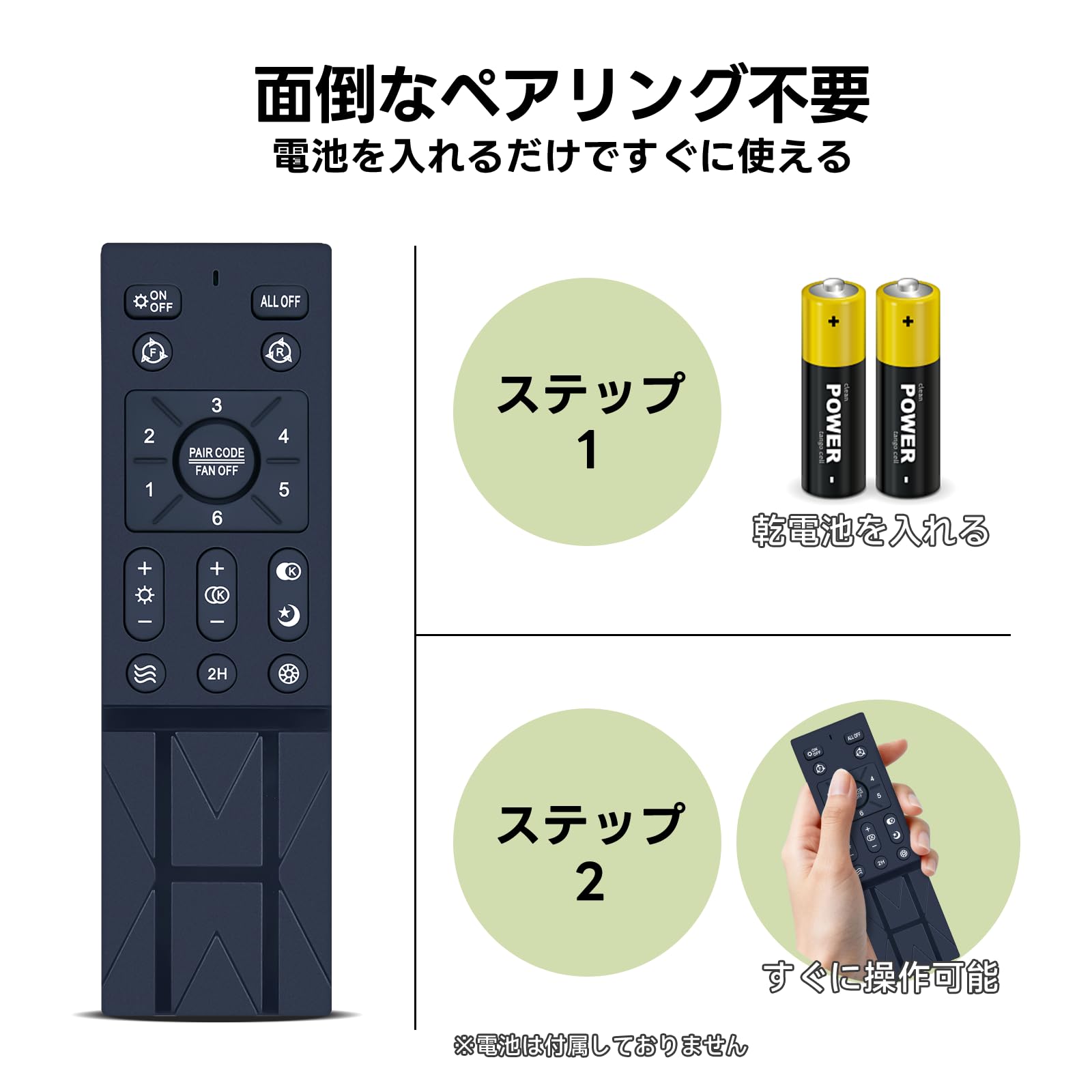 Amazon.co.jp: LEDシーリングファンライトリモコン Tasavz用のリモコン