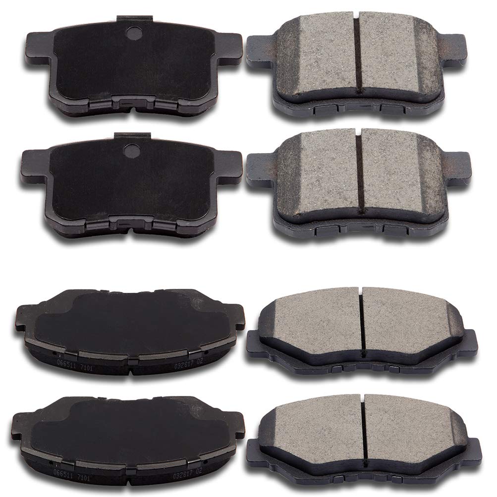 cciyu D914 D1336 Front Rear Ceramic Brake Pads Kits 8pcs fit For 2008-2012 For Honda For Accord