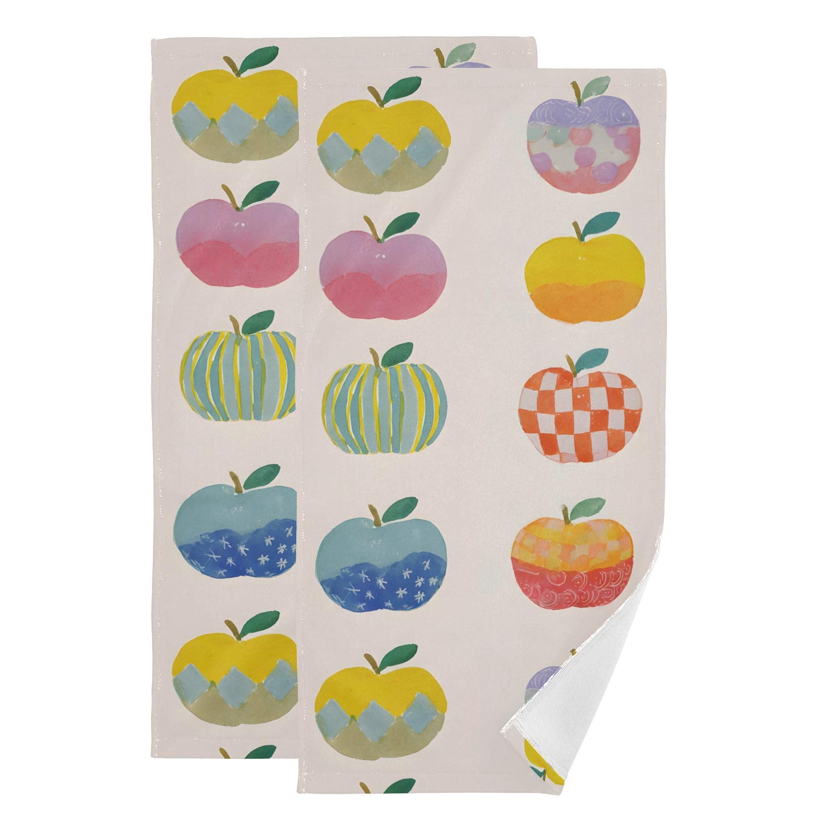 Toallas de mano absorbentes de algodón puro para el gimnasio o la cocina en pack de 2