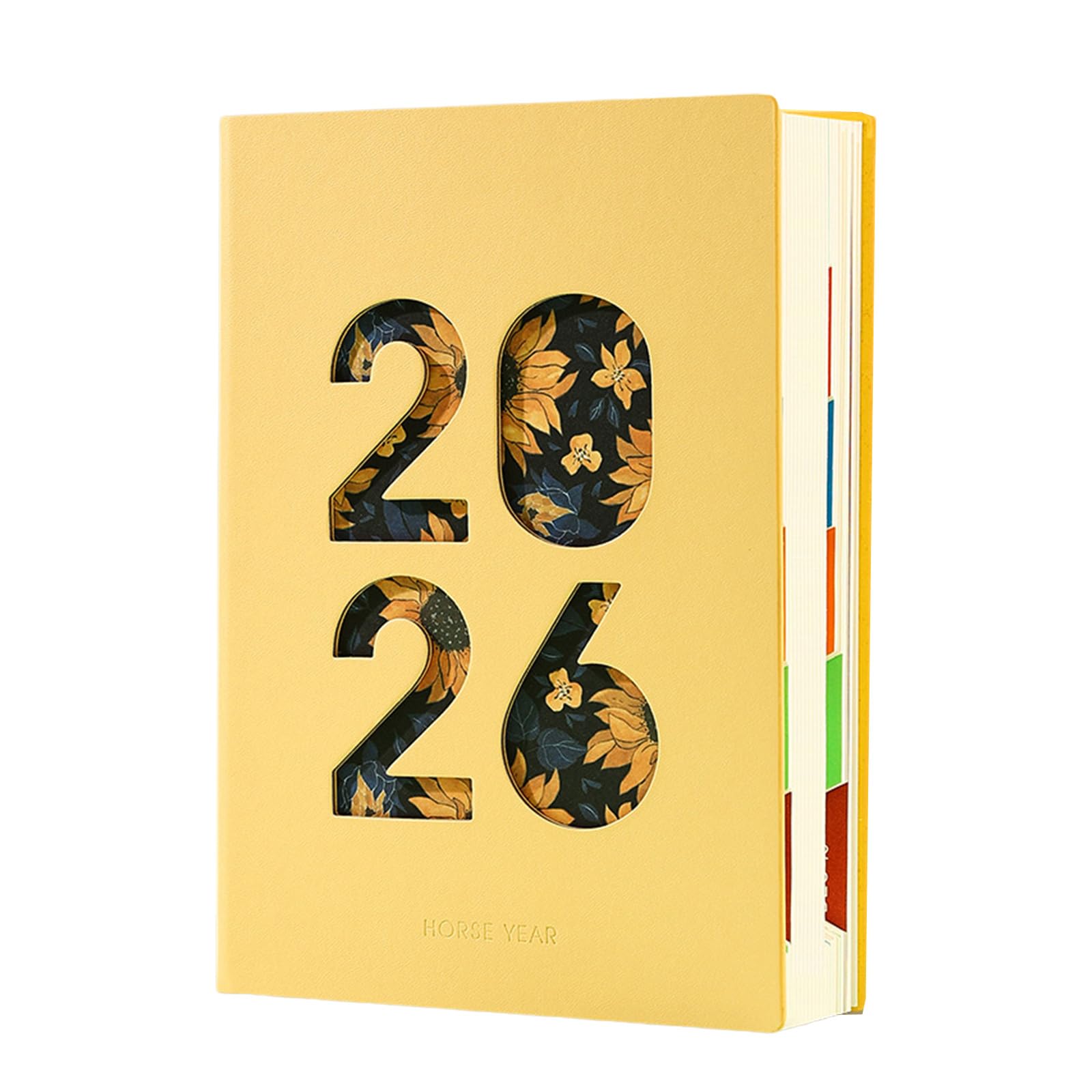 Agenda académique 2026, 400 pages, daté, couverture souple, en cuir, pour la planification quotidienne, 21 x 14 cm, organiseur pour les étudiants