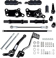 Vista 5 de AMOPA CORP Forward Controls - Kit de montaje de clavijas de pie compatible con Harley Sportster XL883 XL1200 1991-2003 (negro)