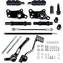 AstraDepot Black Forward Controls Foot Pegs Compatible For Harley Davidson Sportster 883 1200 XLH XL 91-03