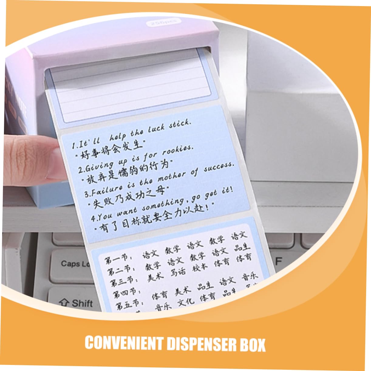 Foglietti Adesivi 4 Pezzi in Carta con Dispenser Estraibile