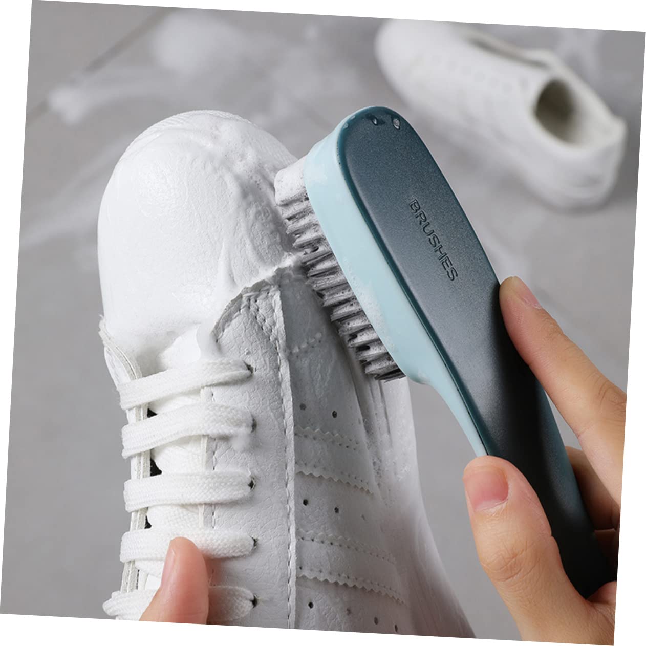 PACKOVE 3 Set Spazzole Di Scarpe Setola Macchia Lavanderia Difficile Spazzoli Per Le Calzature Pennello Per Il Bucato Pulizia Del Pennello Per Scrub Spazzola Per Vestiti Abs 2 Pezzi*3