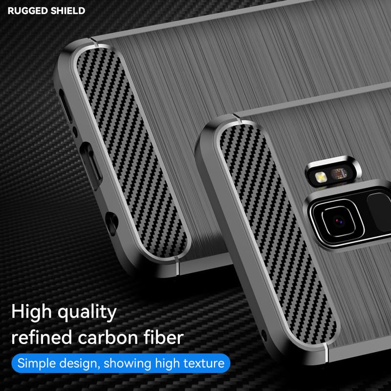 Image of Hybrid Carbon Fiber Back Case for Samsung Galaxy S9 (Black)