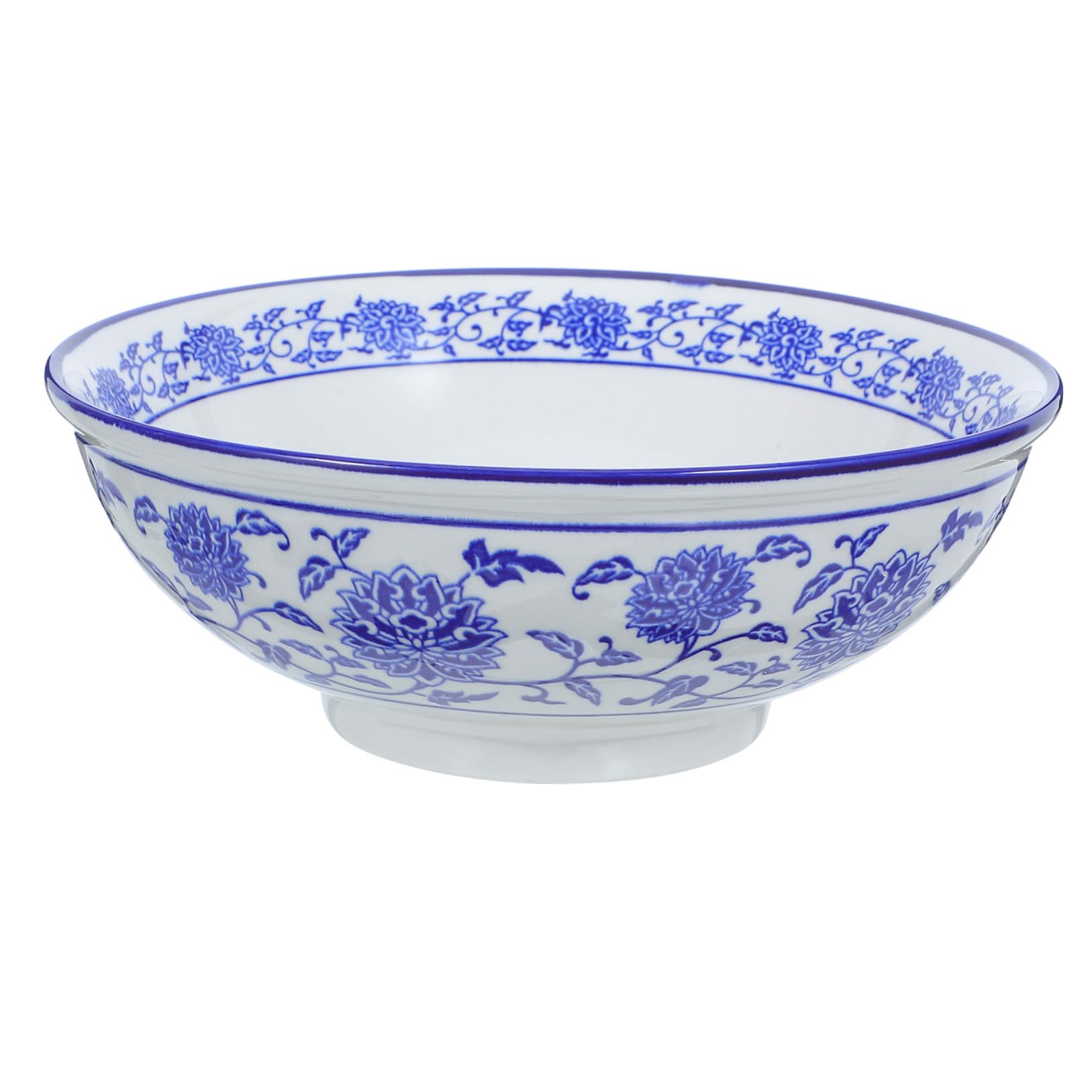 Bol en céramique bleu rétro Hemobllo grand modèle cuisine quotidienne