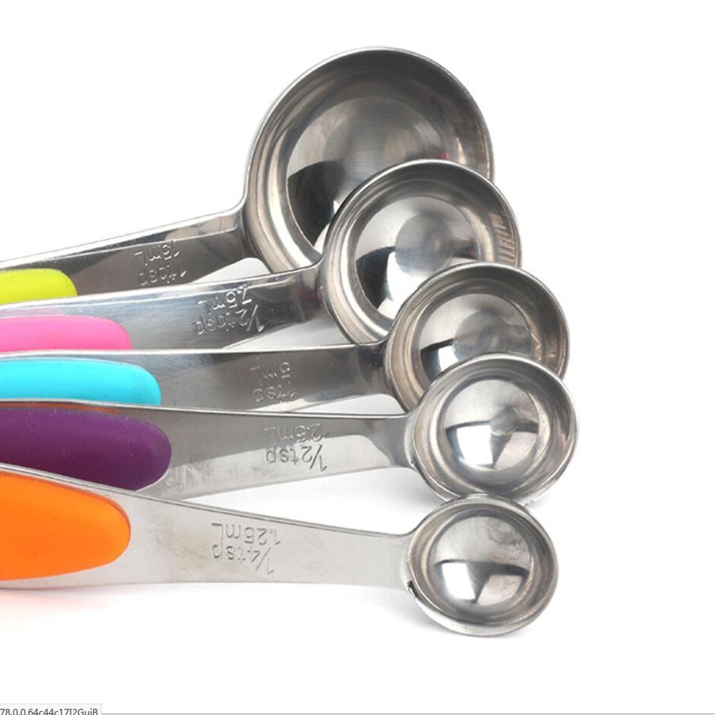 10-teiliges Messbecher- und Messlöffel-Set aus Edelstahl zum Backen, Kochen, Küchenhelfer