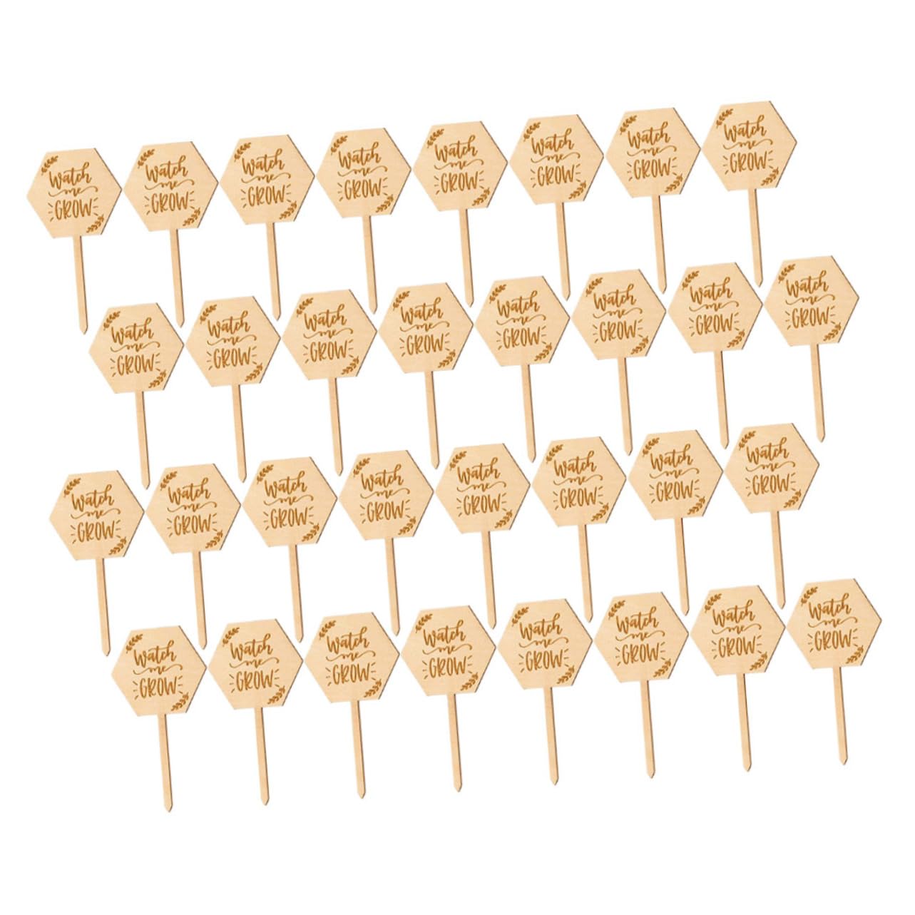 Toyvian 3 Sätze Holzetikett Im Freien Pflanzenanhänger Wasserfest Gartenschild Pflanzenpfahl Sukkulenter Marker Gartenpflanzenmarker Etiketten Stichworte 40 Stück * 3