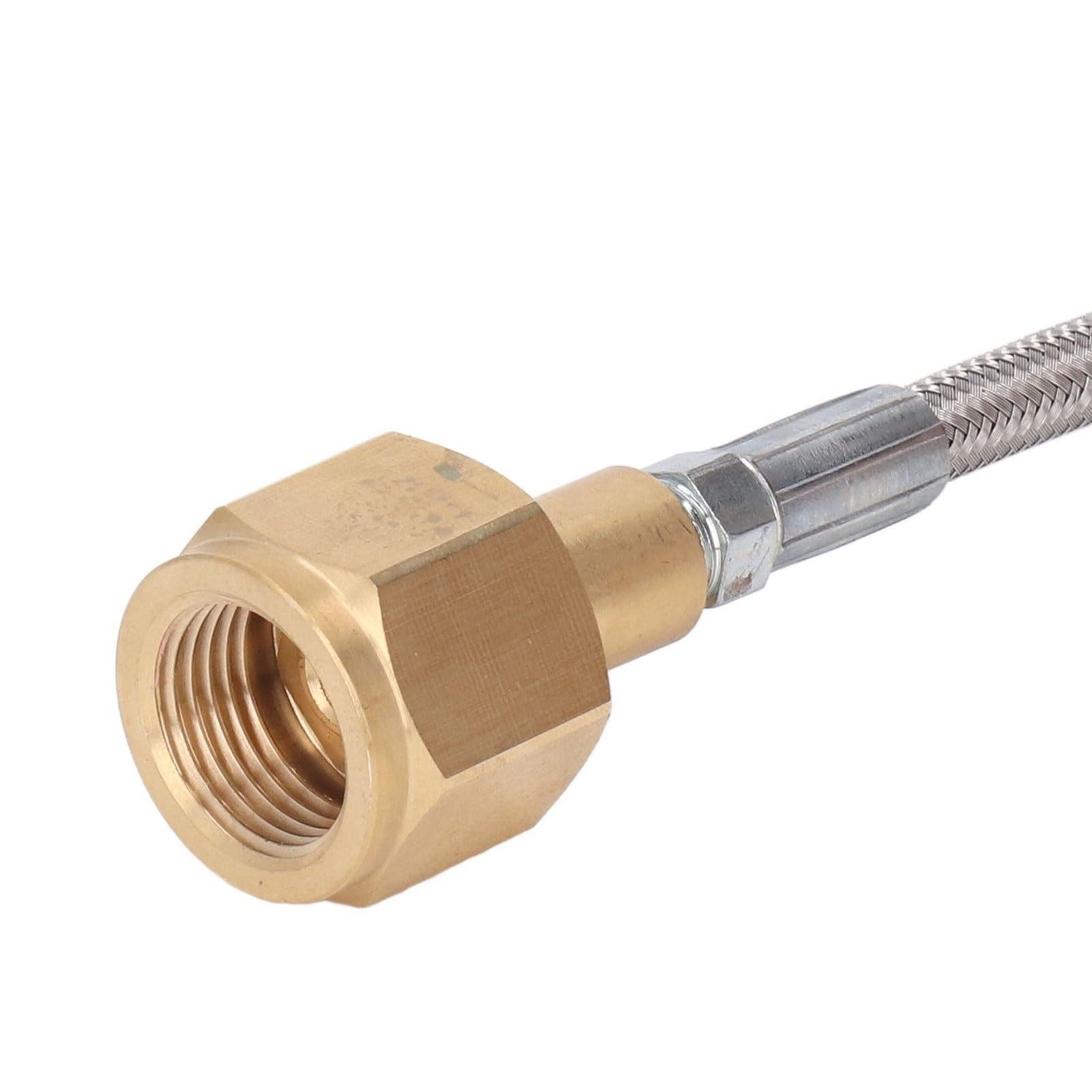 Adapter do napełniania CO2 PolyGen z 60-calowym wężem wysokociśnieniowym, złącze CGA320 do maszyny do napełniania napojów gazowanych ze zbiorników 5 funtów, 20 funtów i 50 funtów (Wąż ze stali