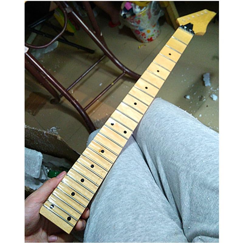 Manche de guitare electrique erable 24 frettes pour jeu rapide et shred - 6