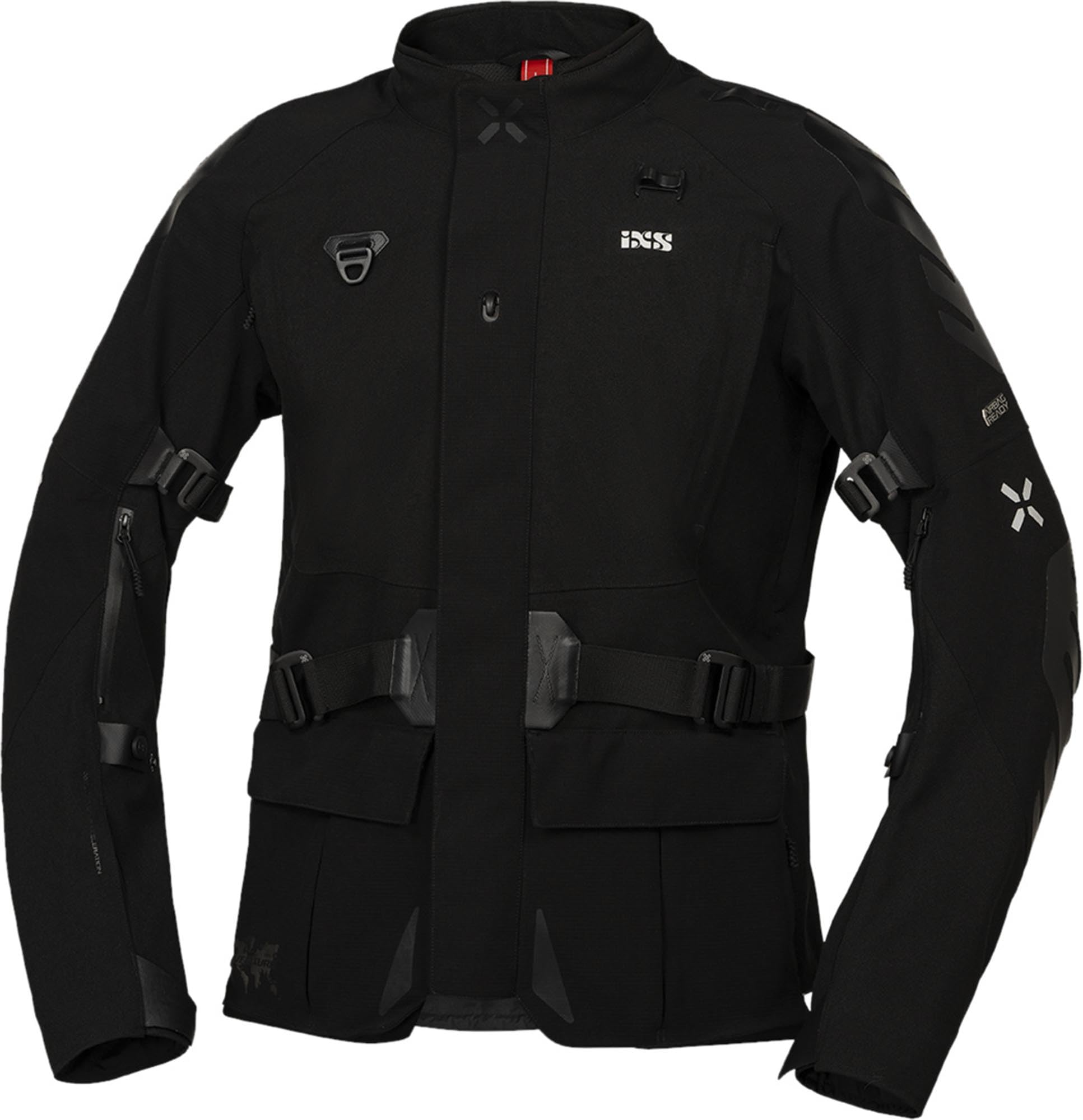 IXS Venture-STX 1.0 wasserdichte Motorrad Textiljacke, schwarz, XL