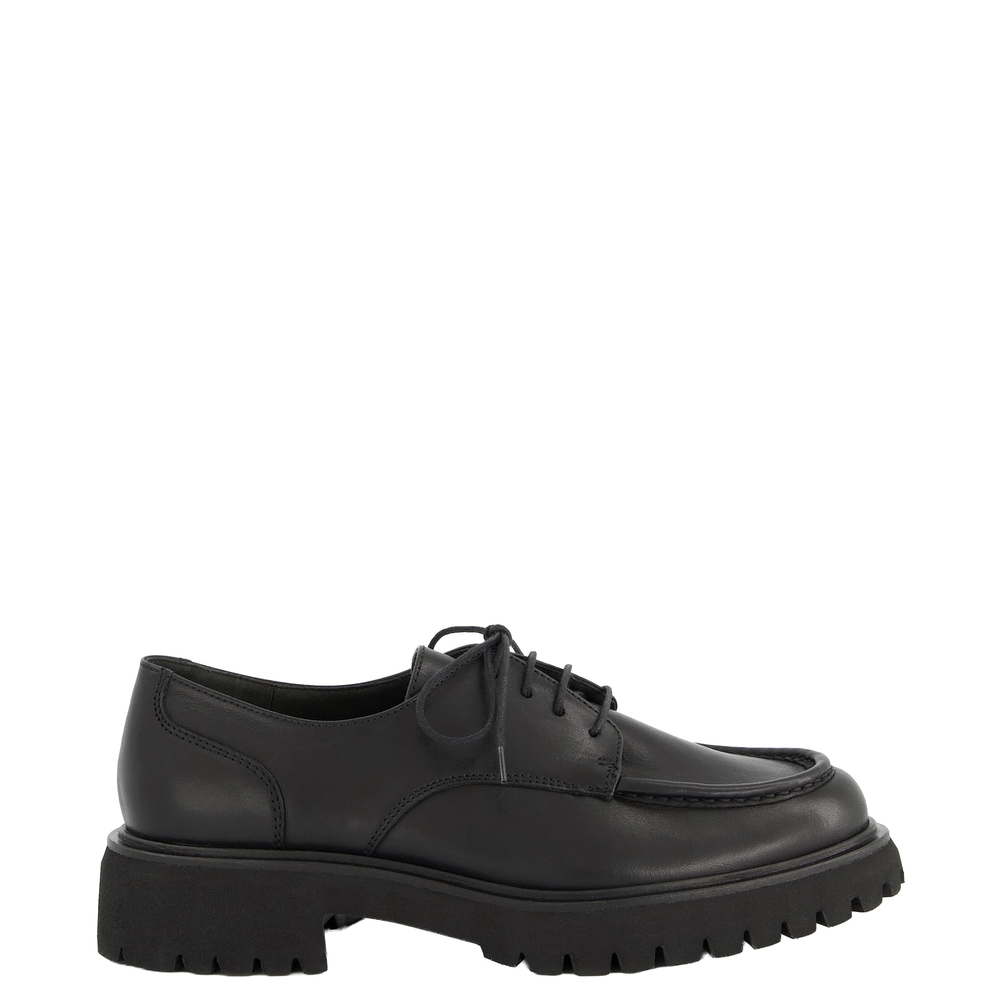 Paul Green Damskie buty sznurowane 1237-008 w kolorze czarnym gładka skóra