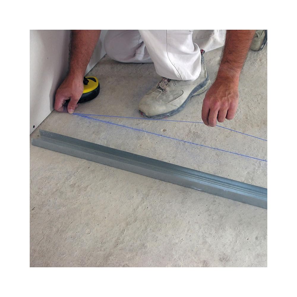 Règle de Report de tracé télescopique 1,75 à 3,10 m – Profil Aluminium – Implantation cloisons – Niveau Vertical intégré – 3,55 kg – traçage Sol Plafond Professionnel - Mob