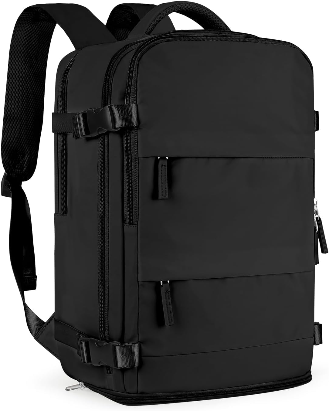 Travel for Women and Men, Airline Approved Carry On Backpack, Flight Approved Waterproof Small Hiking Daypack, Casual Sports Luggage for Airplane Travel, Black-image-32