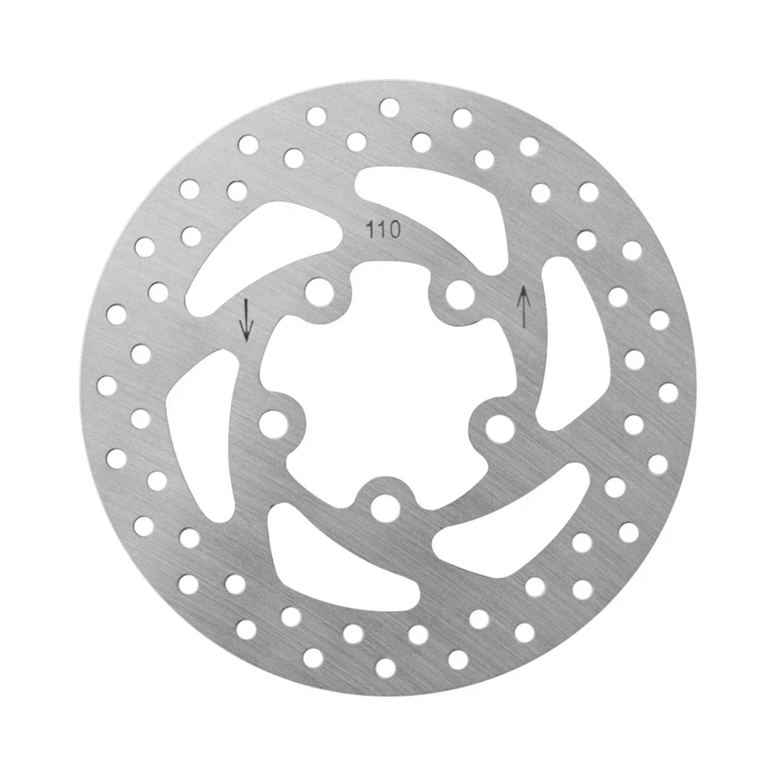 Pastiglie Freno a Disco 5 Fori for Ruota Anteriore Monopattino Elettrico Nin-ebot F2 110mm pastiglia rotore in Acciaio Inossidabile con 5 Viti di Ricambio