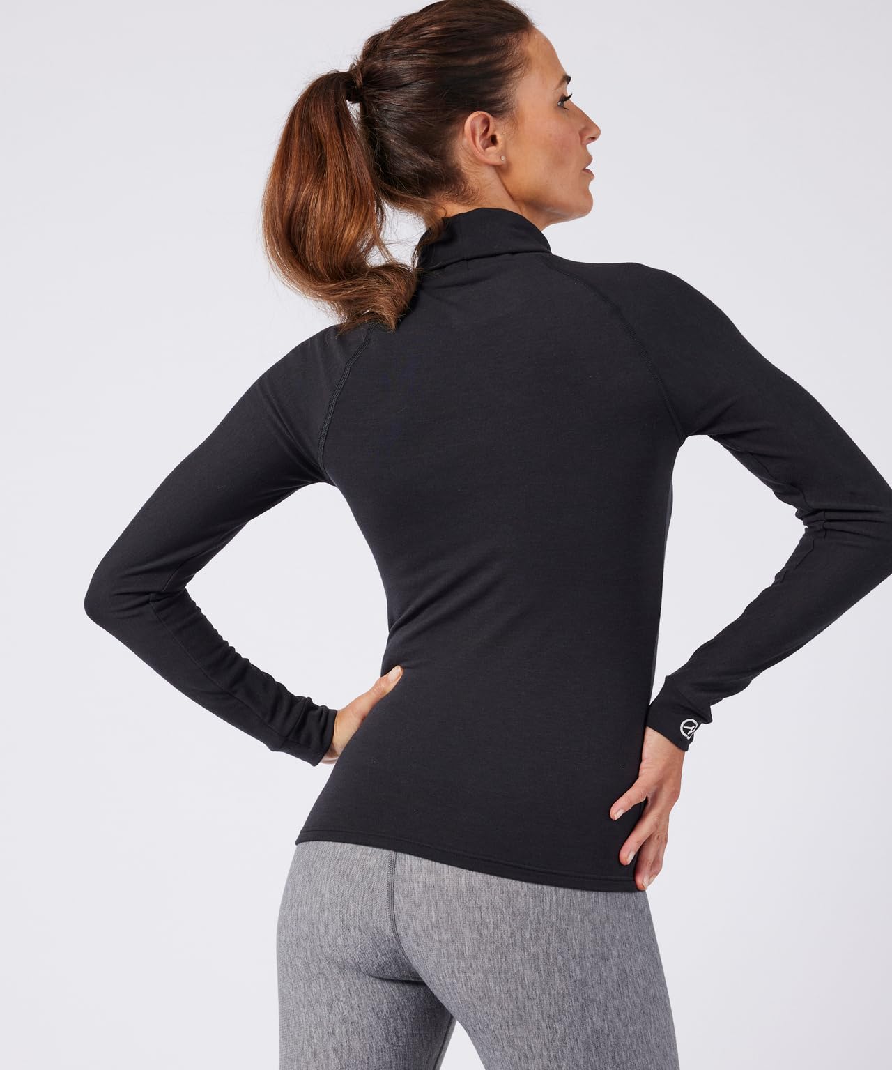Damartsport – Camiseta de cuello alto Comfort Thermolactyl 4 para mujer, Negro , M