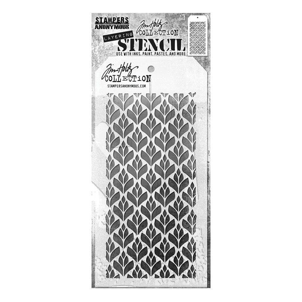 Tim Holtz Layering Stencil - Deco Floral THS182