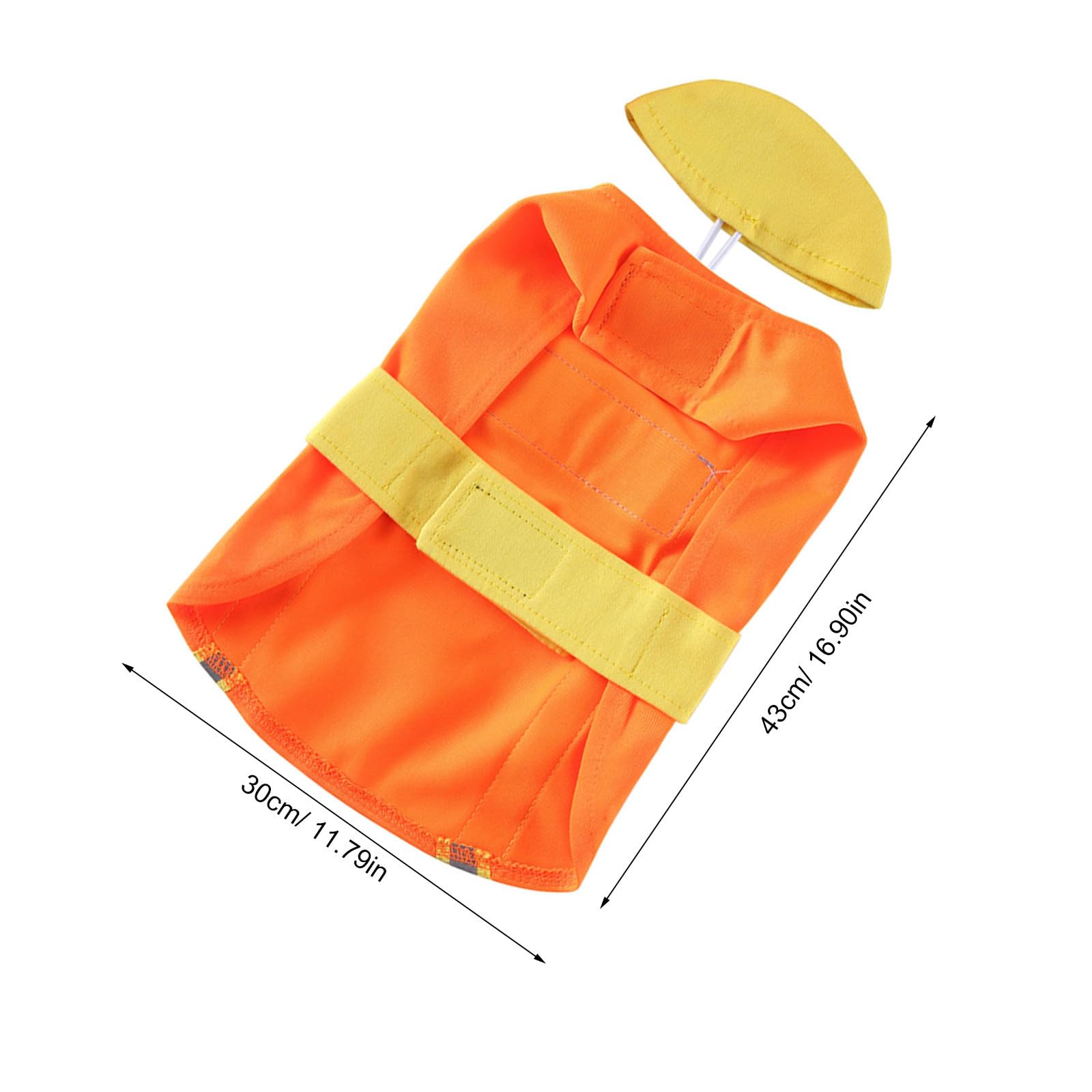 VICASKY 4 Pezzi Costume per Cane Aspetto da Ingegnere Arancione M in Poliestere