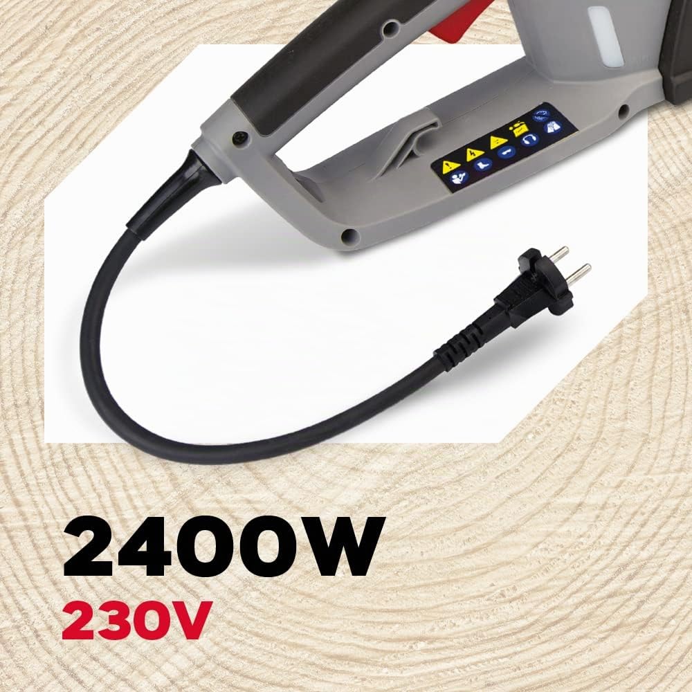 Oregon Tronçonneuse Électrique Filaire 2400W avec Affûtage Automatique – Guide 45 cm, Faible Rebond, Lubrification Automatique – Système PowerSharp, Garantie 3 Ans (CS1500)