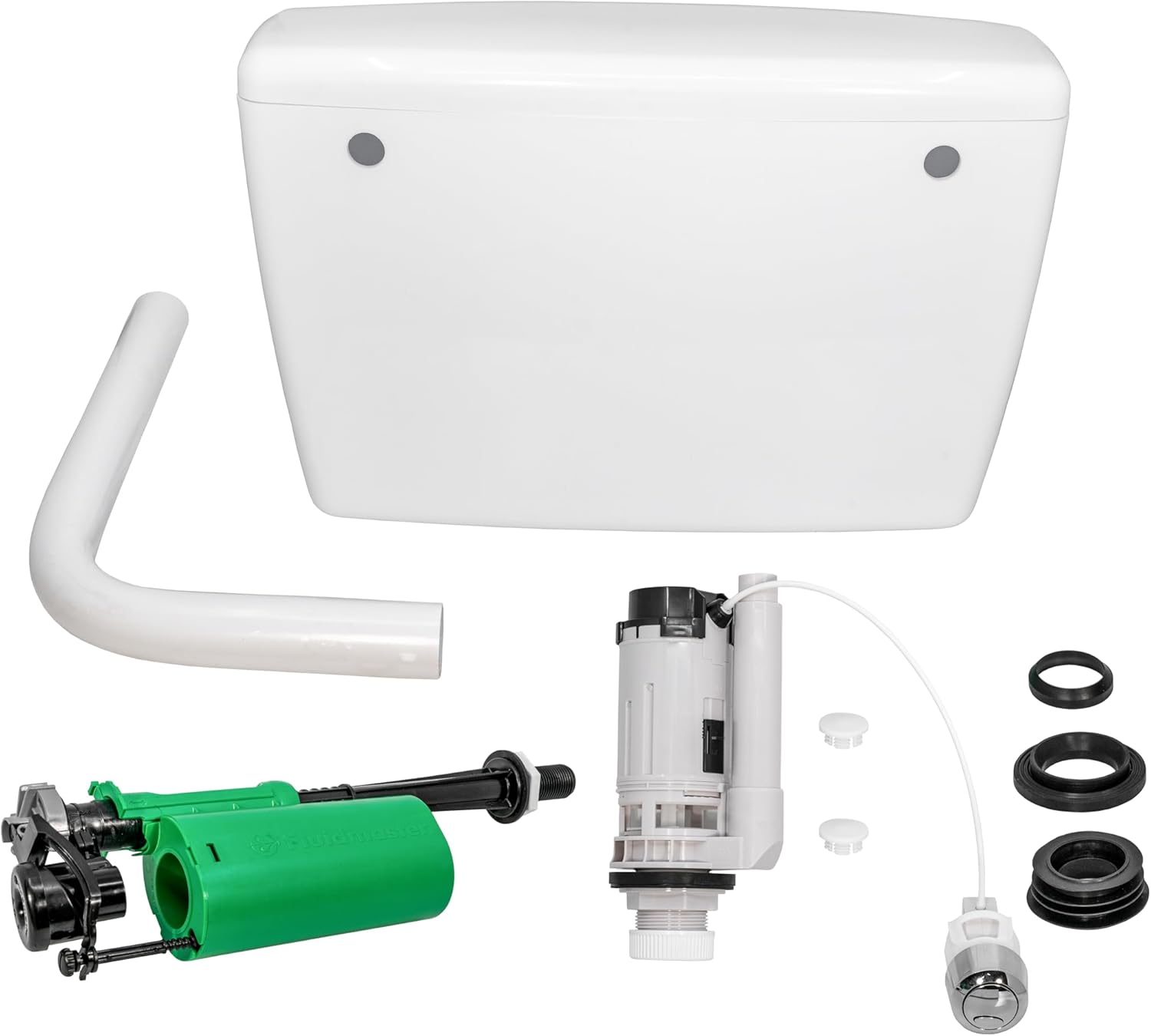 Fluidmaster ECBE001 Exposed Bottom Entry Cistern, Black