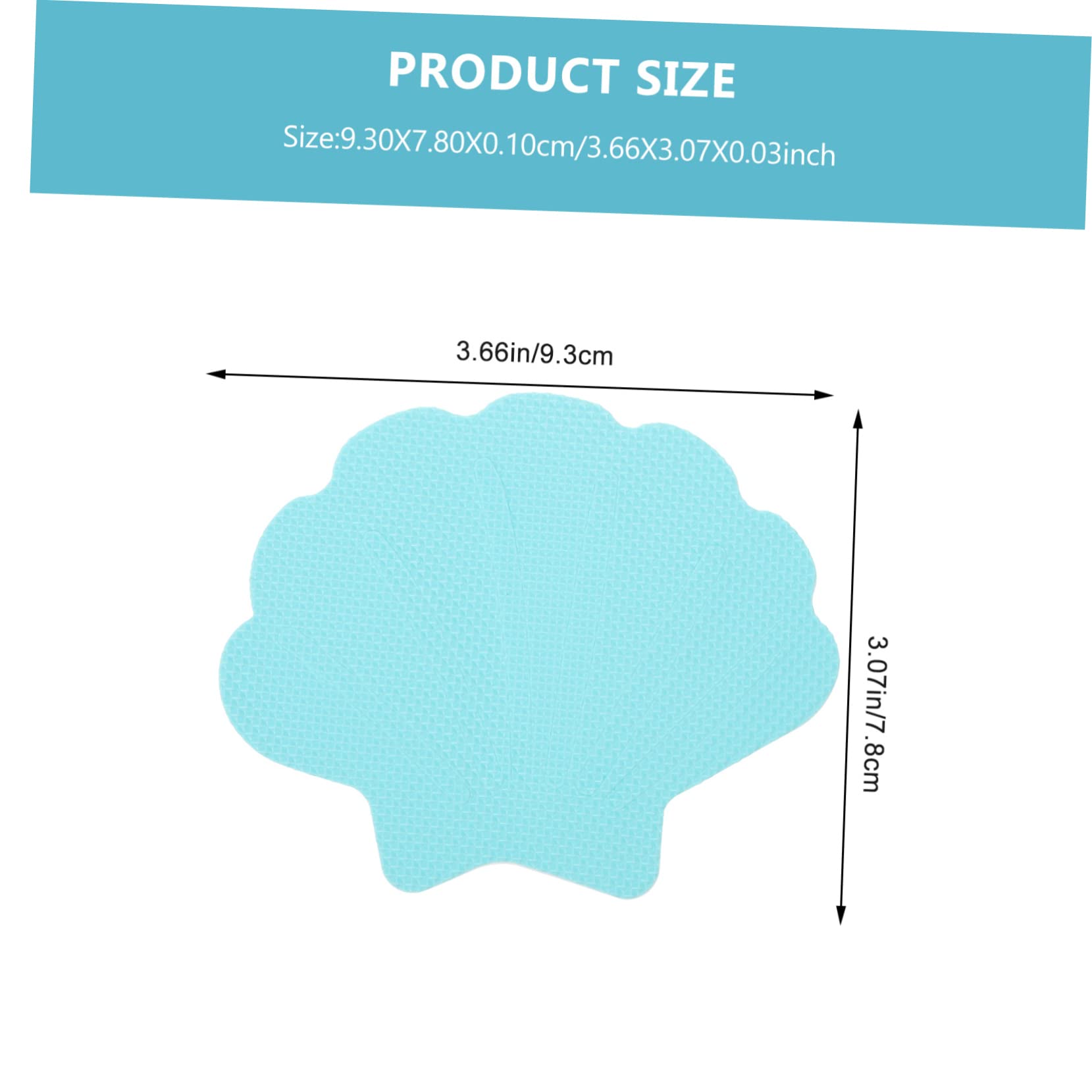 ABOOFAN 1 Set Cartoon Shell Slip Stickers for Bathtub Non Skid Bathroom Stickers Easy to Peel and Stick Adorable Decor for Safety with Scraper