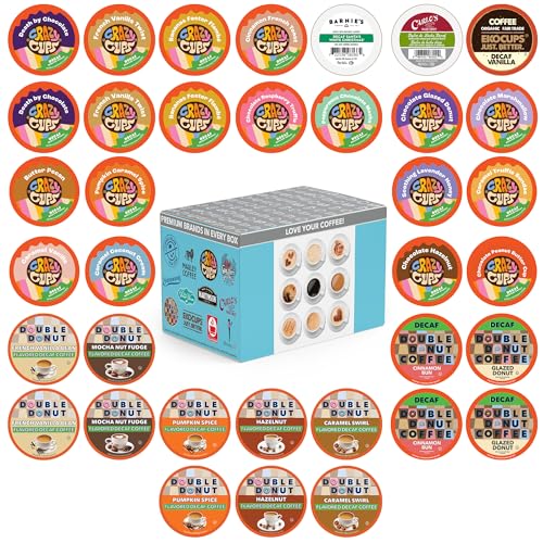 Crazy Cups Flavored Decaf Coffee Pods Variety Pack...