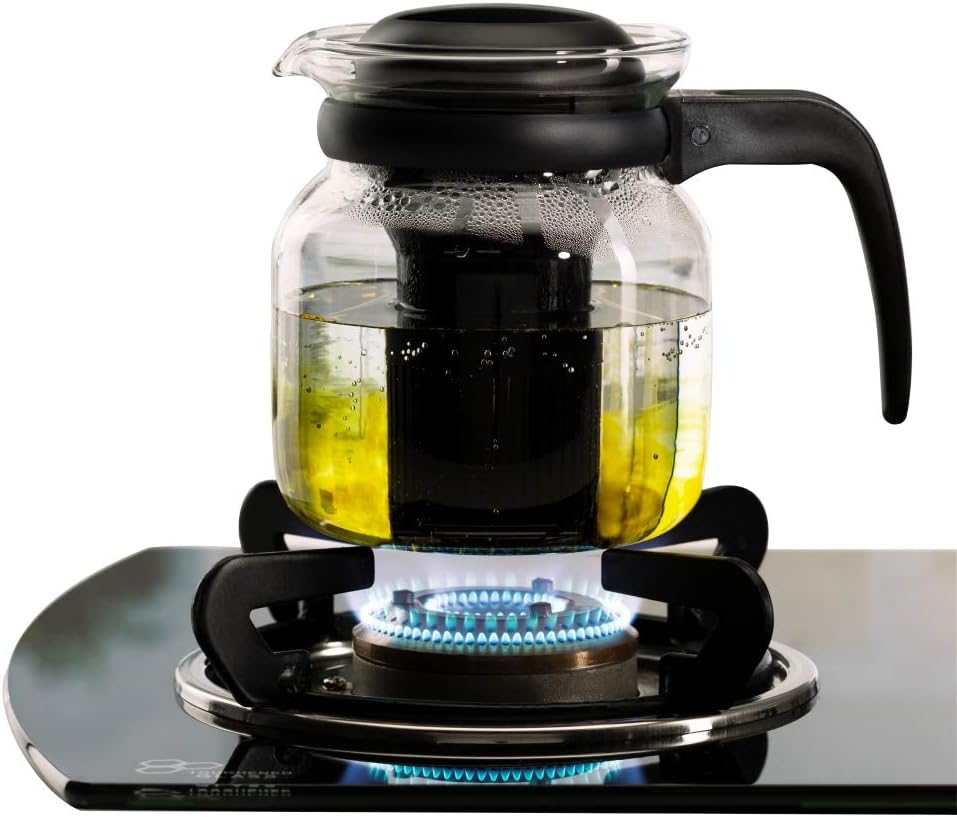 Carafe Flame Proof Glass Kettle with Infuser, 1L