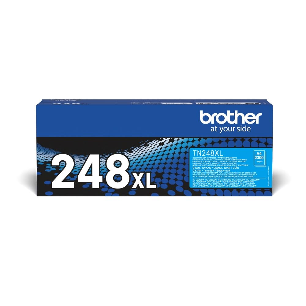 Brother TN248XLC Toner Originale, Alta Capacità , Fino A 2300 Pagine, Per Stampanti E Multifunzione Serie 3000 E Serie 8000, Colore Ciano-image