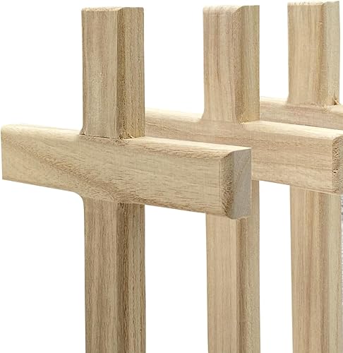 Miniatura 3 de Paquete de 4 cruces de madera sin terminar de 12 pulgadas, cruz de mesa sin pintar para manualidades