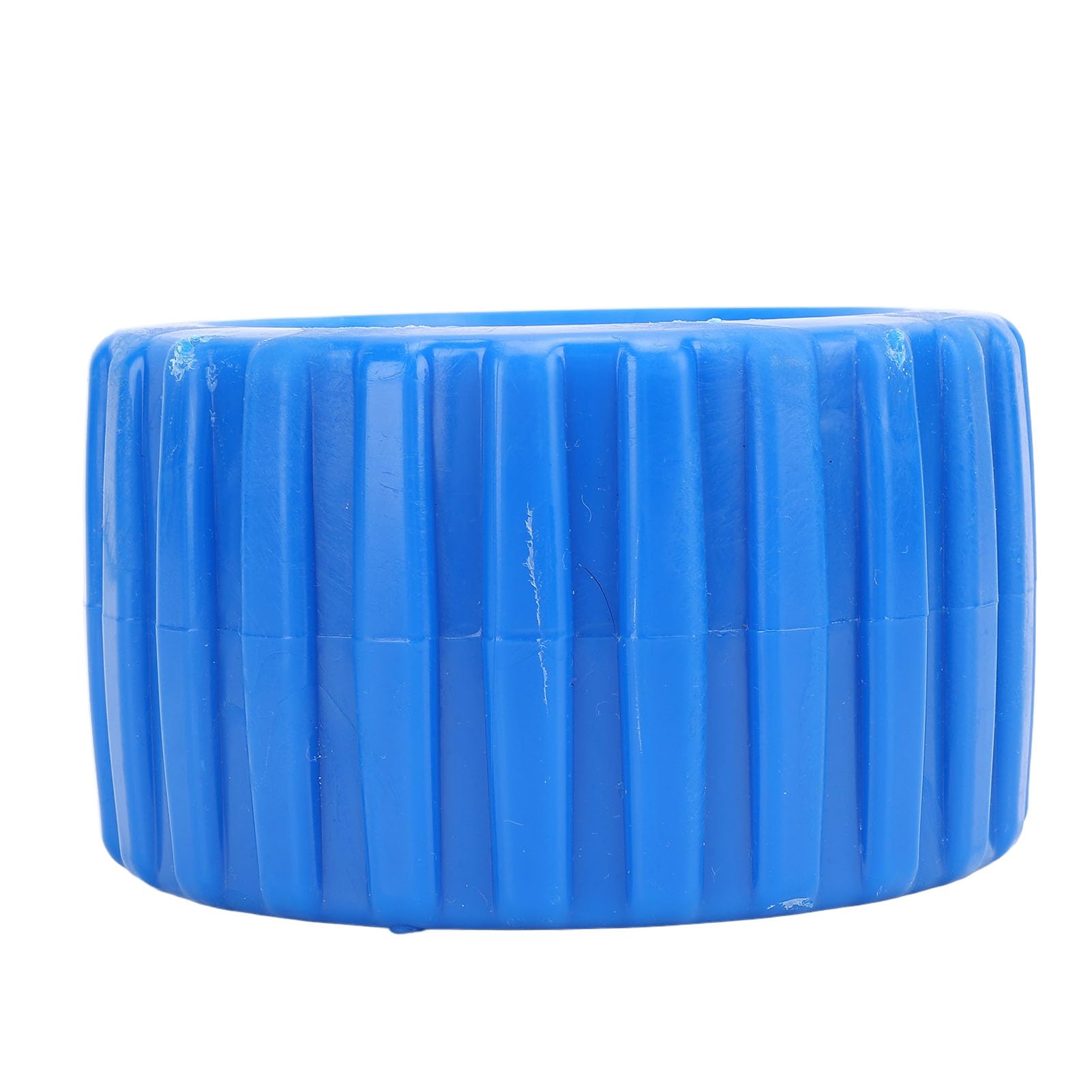 Fabater 3" Breite x 5" Außendurchmesser Bootsanhängerrollen, Poly-Rippen, Wackelmontagelochdurchmesser 1-1/8", 4 Stück, blau, Standard
