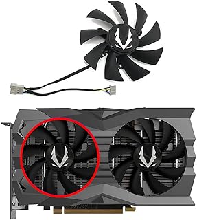 Cavabien 88MM GA92A2H 0.35A GTX 1660 1660Ti Graphics Fan for Zotac GeForce RTX 2060 2070 Super Mini Video Card Cooling Fan (Fan-A)