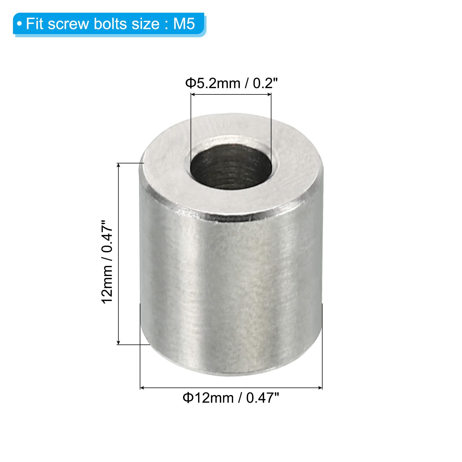 PATIKIL M5 Stainless Steel Spacers - Image 2