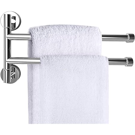 PHOEWON - Toallero giratorio de acero inoxidable cromado para ...