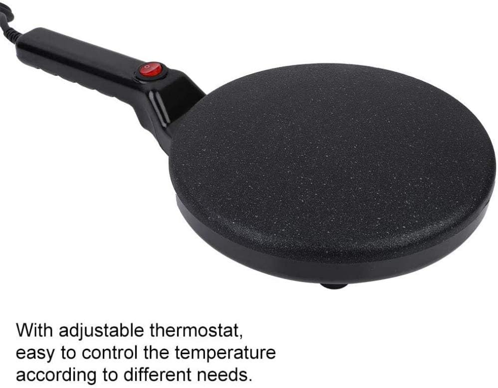 Non-Stick Electric Crepe & Pancake Maker, Handheld Iron Electrical Pancake Maker, Adjustable Heat Thermostat Crepe Maker