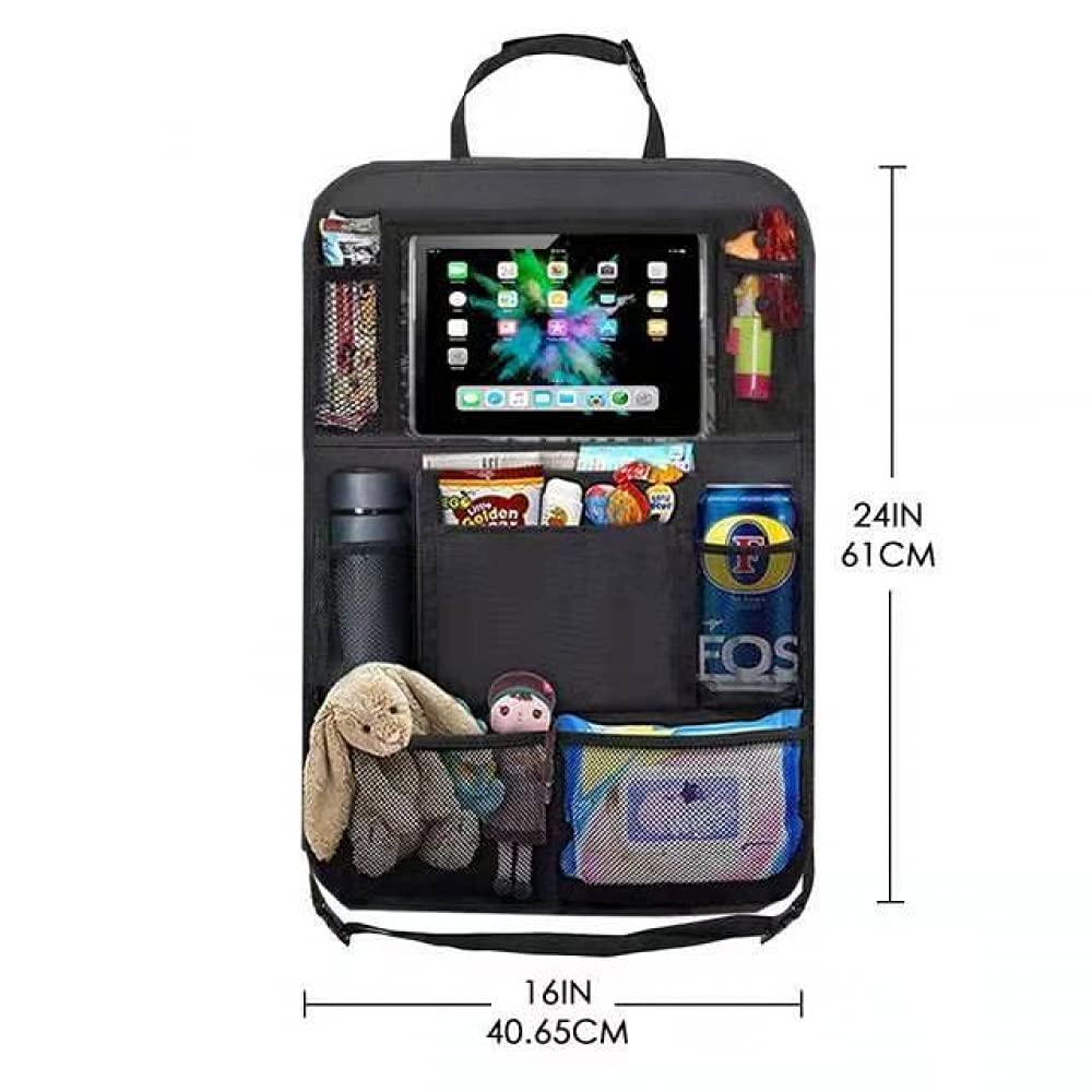 Siqi Backseat Organizer, Organisateur de Voiture pour Enfants avec Trou pour USB/Casque arrière Organisateur de siège de Voiture Organisateur de siège arrière pour Road Trip, collations pour Enfants,
