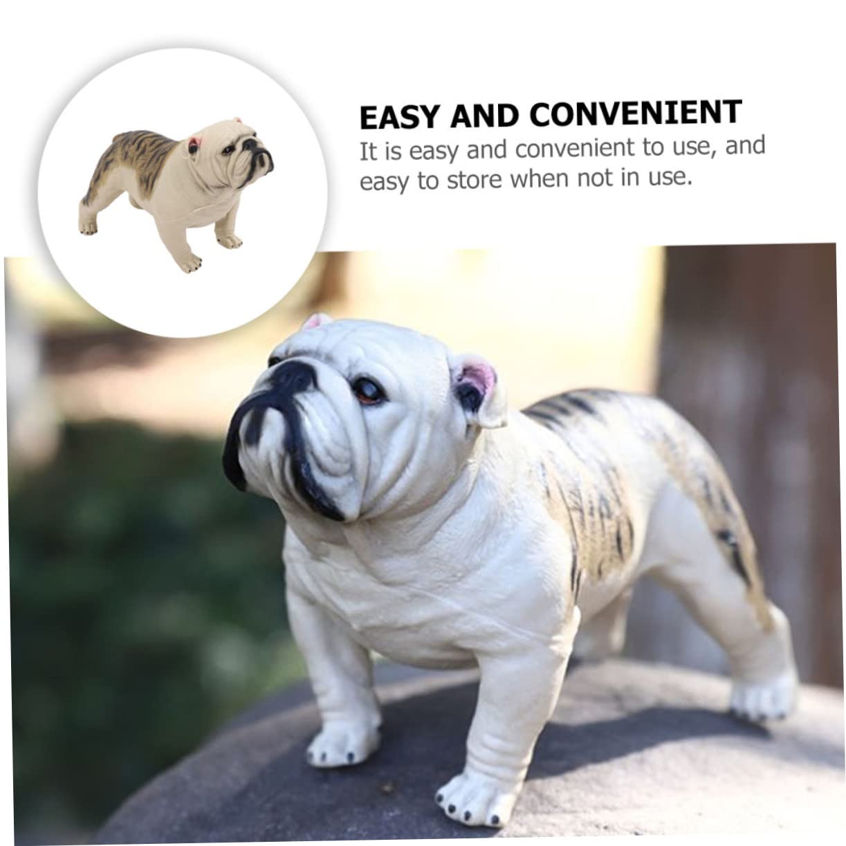 Alipis Figurine Shar Pei Miniature Jouet pour Décoration Intérieure Modèle de Chien Éducatif