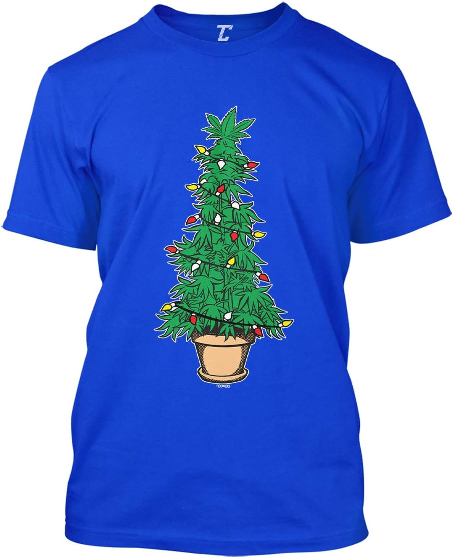 Tcombo Marijuana Christmas Tree - Xmas 420 Stoner Men's T-Shirt