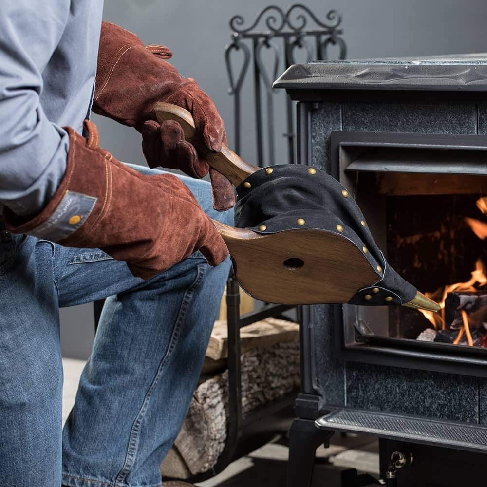Traditional Hand Crafted Genuine Leather Hand Bellows Bring Fire to Life