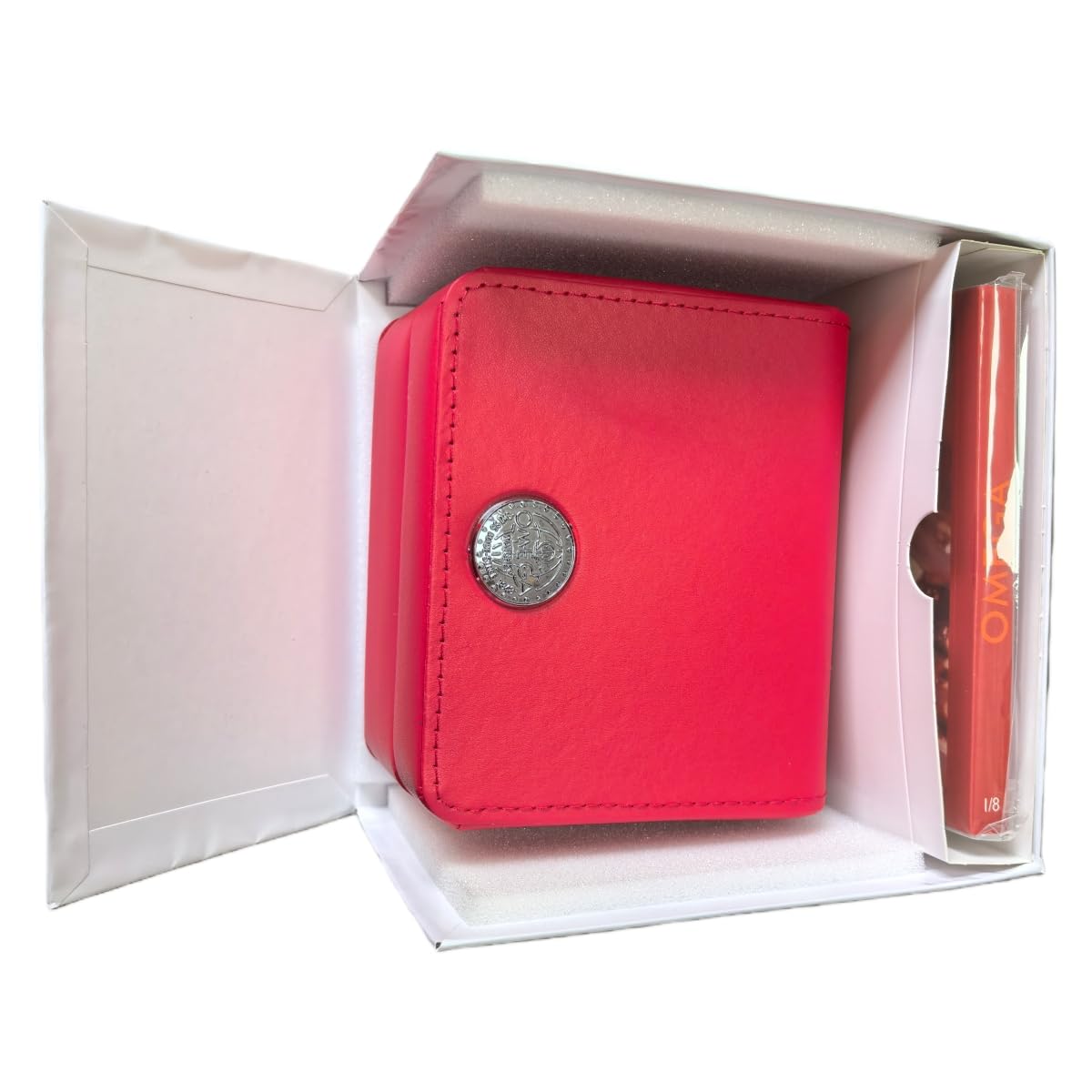 Scatola Orologio Singolo Ordinata, Custodia Legno, Organizer 1 Posto, Espositore Solido per Organizzazione for Omega Speedmaster Collection