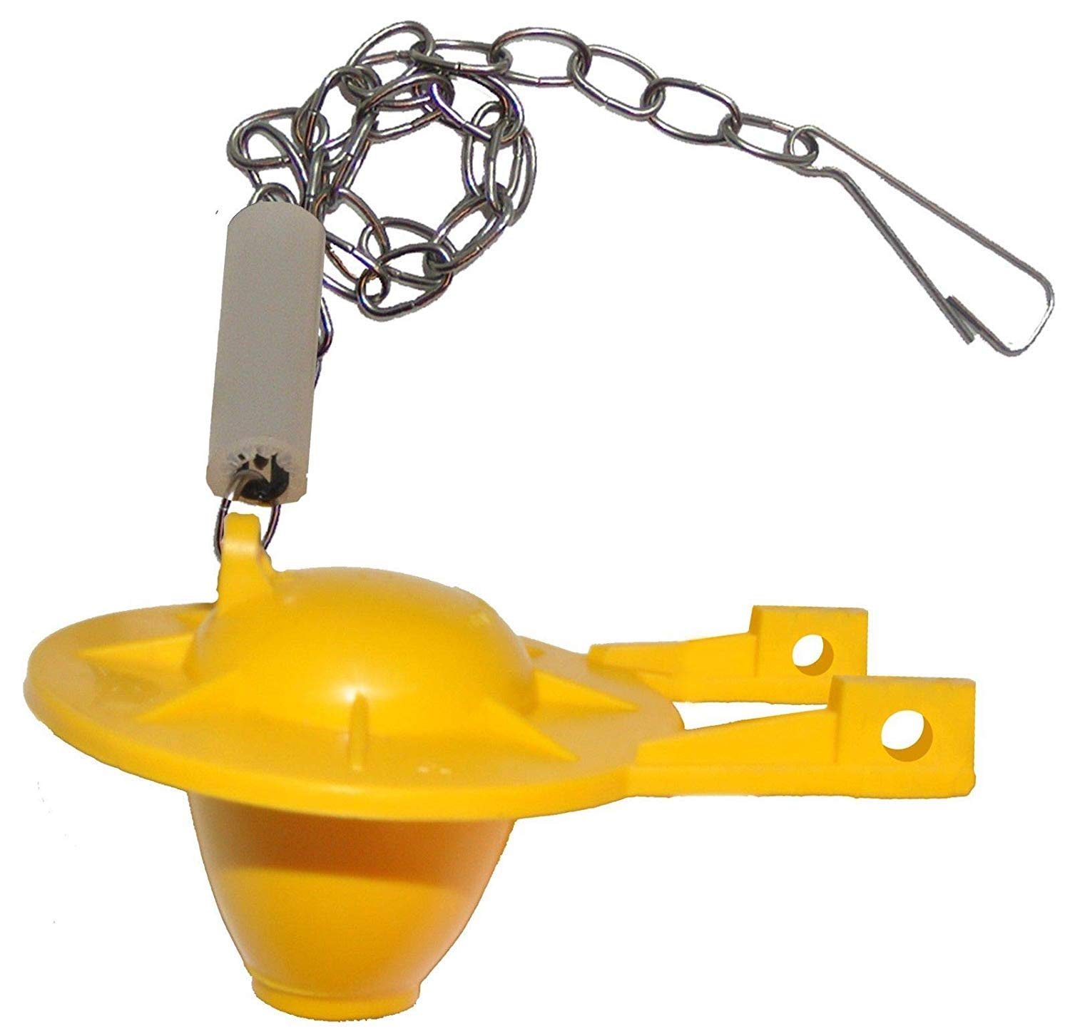 FlushLine Universal Toilet Tank Flapper Yellow Wasp X BCT010 Siliconized 2-inch